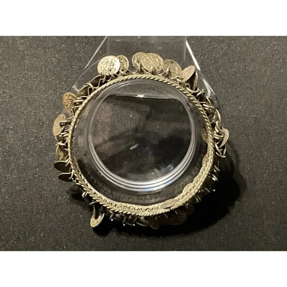 Size 7 Antique Coins Cha Cha Bangle Bracelet